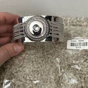 Magnolia and Vine Jewelry Cuff Bracelet